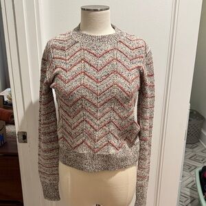 Free People Chevron Knit Sweater